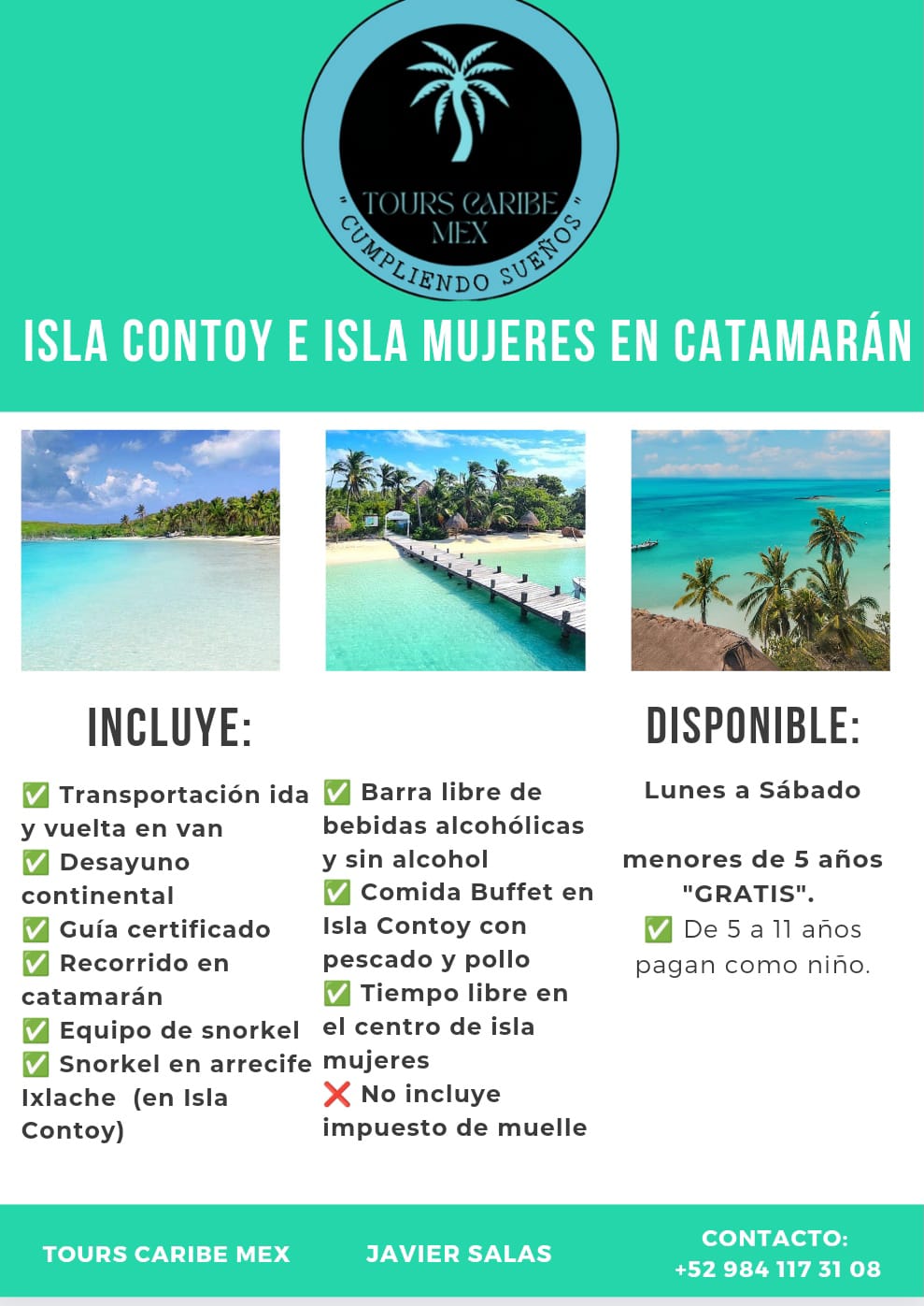 ISLA MUJERES EN CATAMARAN
