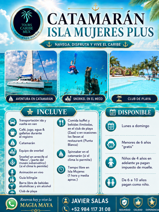 ISLA MUJERES CATAMARÁN PLUS